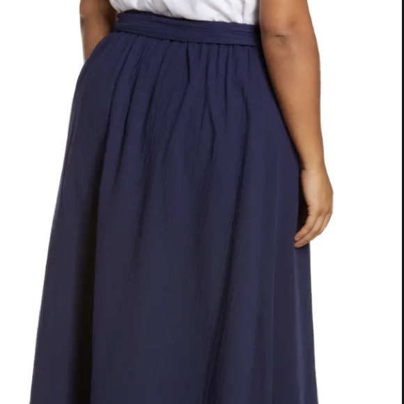 Caslon Navy Blue Peacoat Skirt Size Medium M - Picture 3 of 10